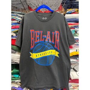 Bel-Air Athletics Mens Graphic T-Shirt Black Basketball Fresh Prince Large